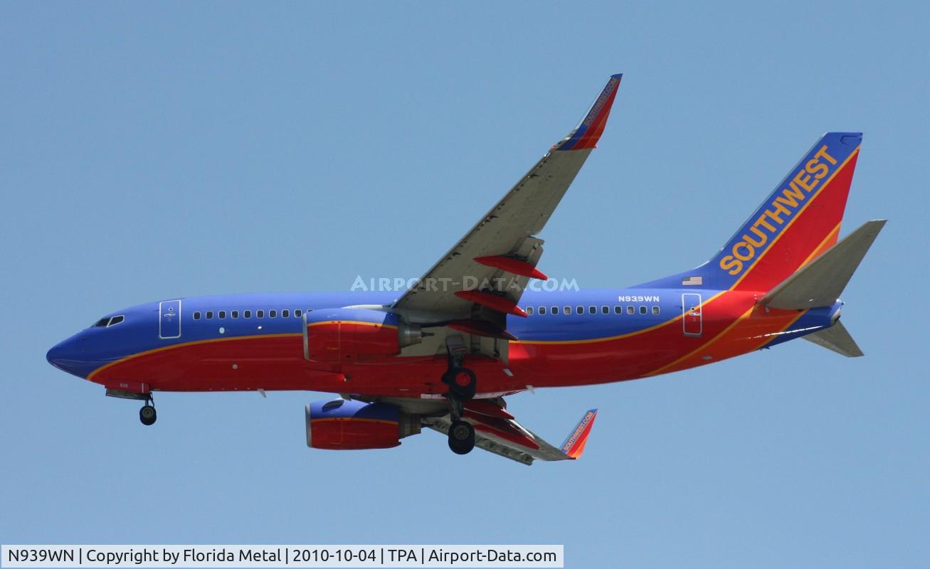 N939WN, 2009 Boeing 737-7H4 C/N 36646, Southwest 737
