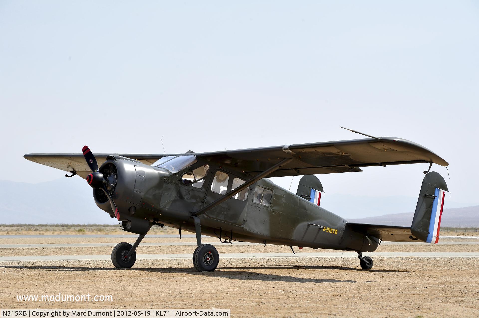 N315XB, Max Holste MH-1521M Broussard C/N 23, Broussard MH1521 just painted in California City KL71