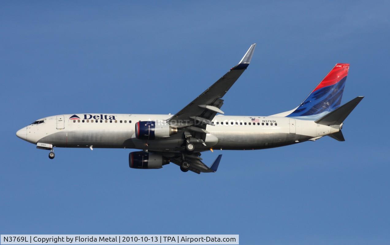N3769L, 2002 Boeing 737-832 C/N 30822, Delta 737