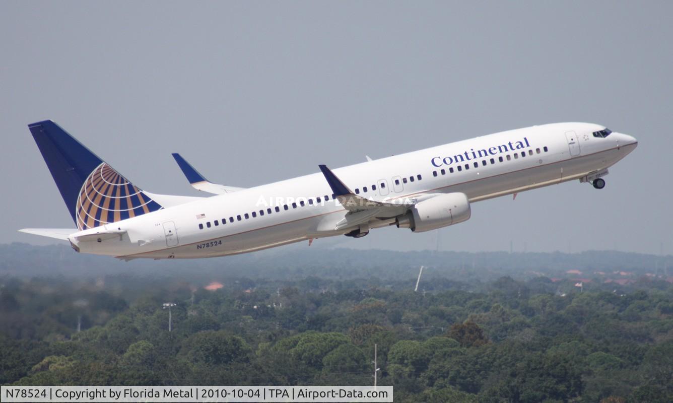 N78524, 2010 Boeing 737-824 C/N 31642, Continental 737-800