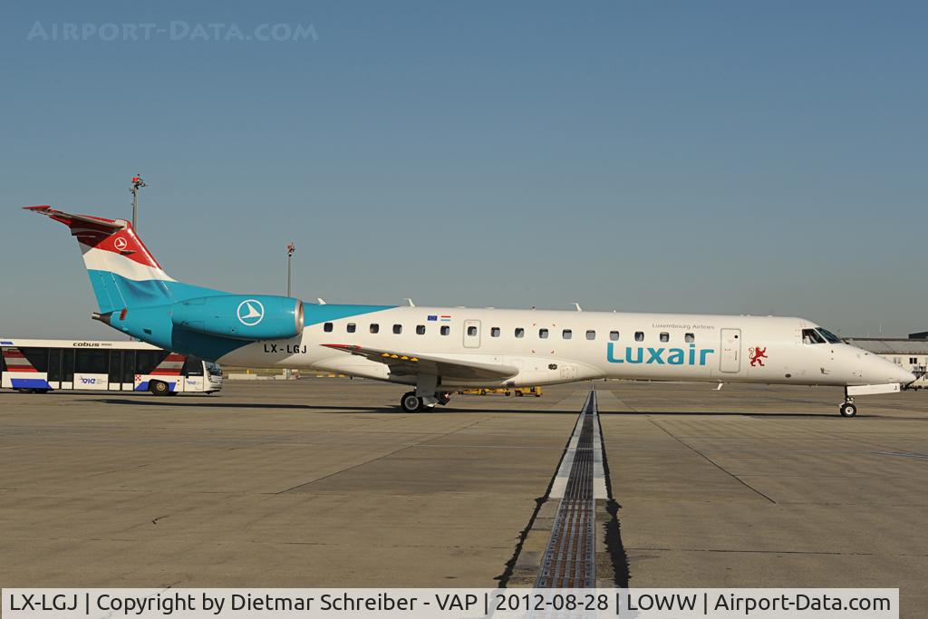 LX-LGJ, 2001 Embraer EMB-145LU (ERJ-145LU) C/N 145395, Luxair Embraer 145