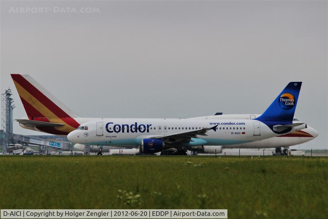 D-AICI, 2000 Airbus A320-212 C/N 1381, Rolling along taxiway W1 expecting take-off on rwy 08L....