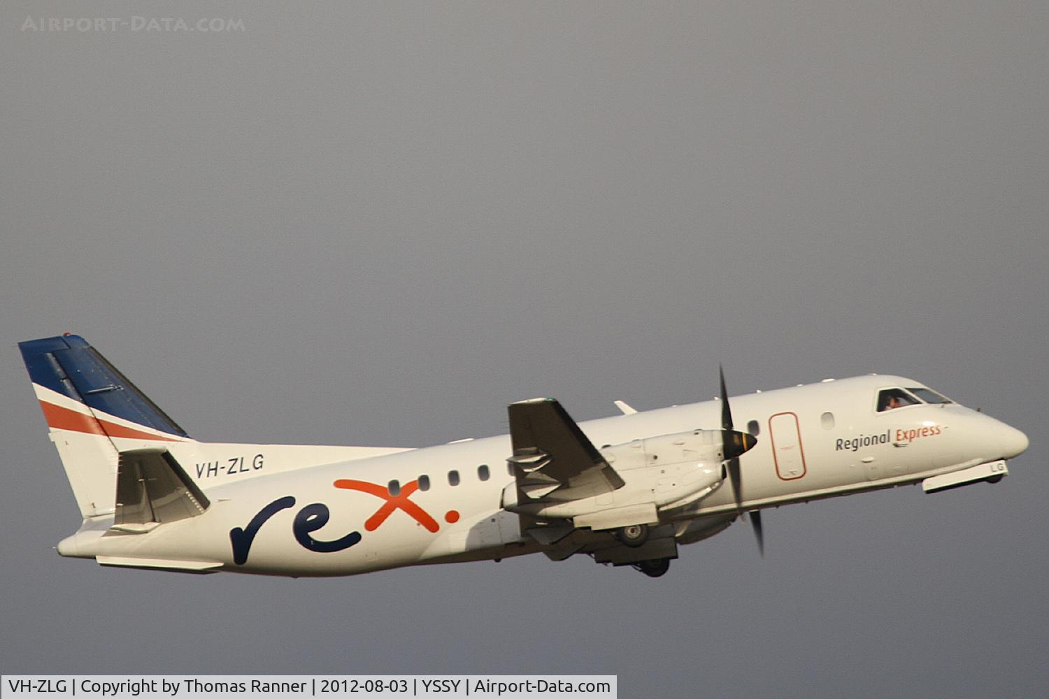 VH-ZLG, 1995 Saab 340B+ C/N 340B-375, REX Saab 340