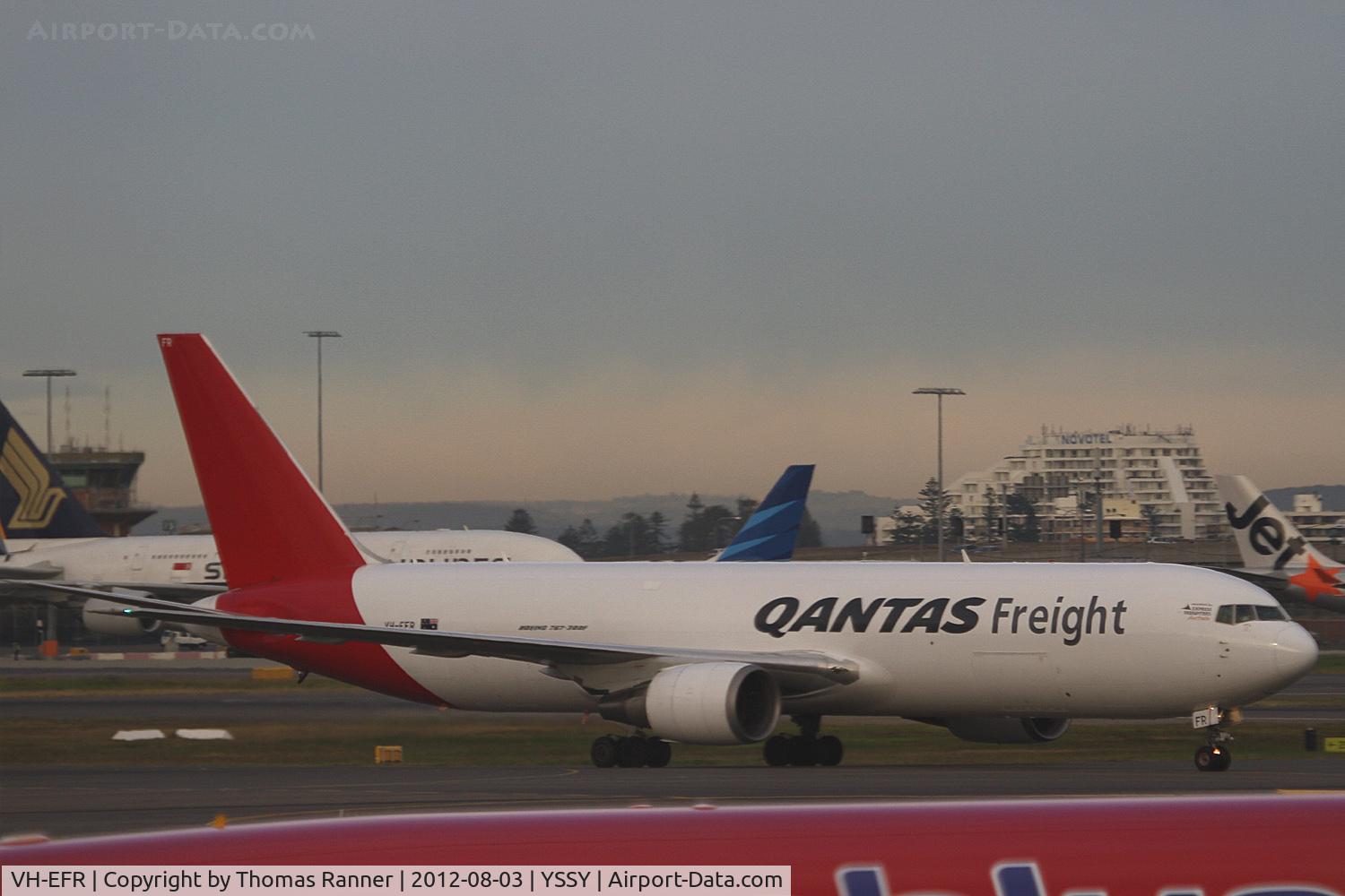 VH-EFR, 2006 Boeing 767-381F C/N 33510, Qantas Freight Boeing 767