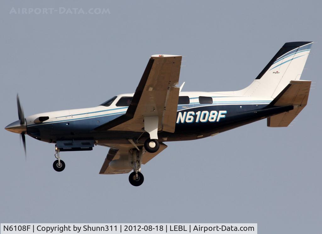 N6108F, 2011 Piper PA-46-500TP Malibu Meridian C/N 4697450, Landing rwy 25R