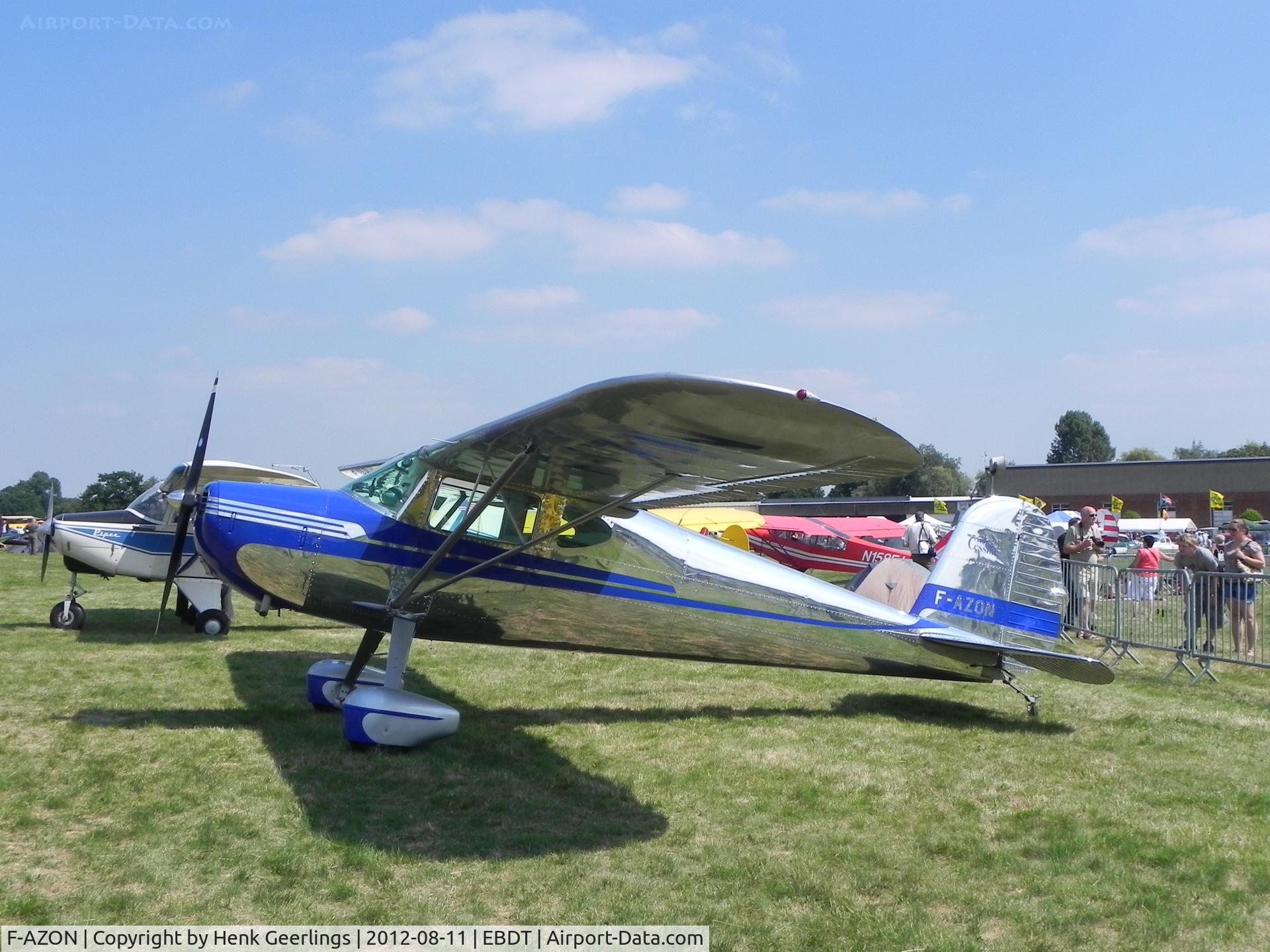 F-AZON, 1947 Cessna 140 C/N 12839, Oldtimer Fly In , Schaffen Diest , Belgium , Aug 2012