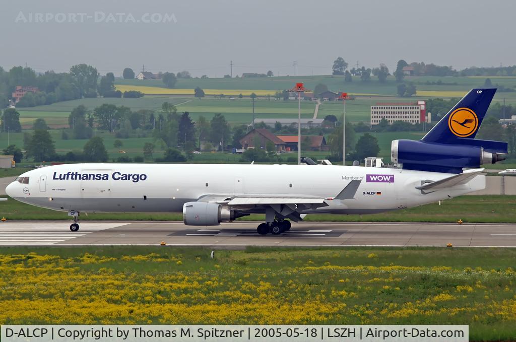 D-ALCP, 1992 McDonnell Douglas MD-11F C/N 48414, Lufthansa Cargo D-ALCP wearing purple WOW-sticker