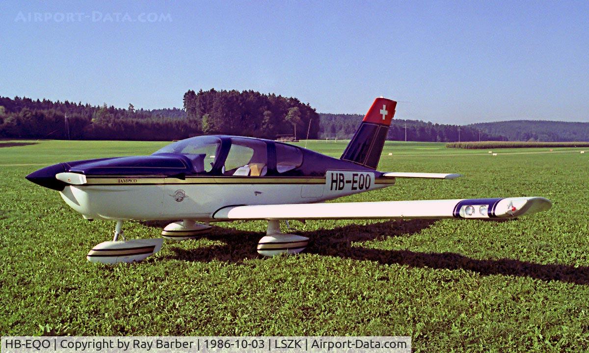 HB-EQO, 1982 Socata TB-9 Tampico C/N 286, Socata TB-9 Tampico [286] Speck~HB 03/10/1986