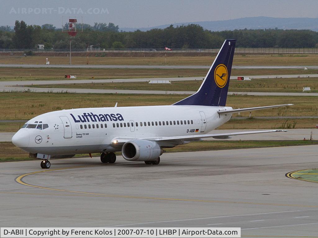 D-ABII, 1991 Boeing 737-530 C/N 24822, Ferihegy