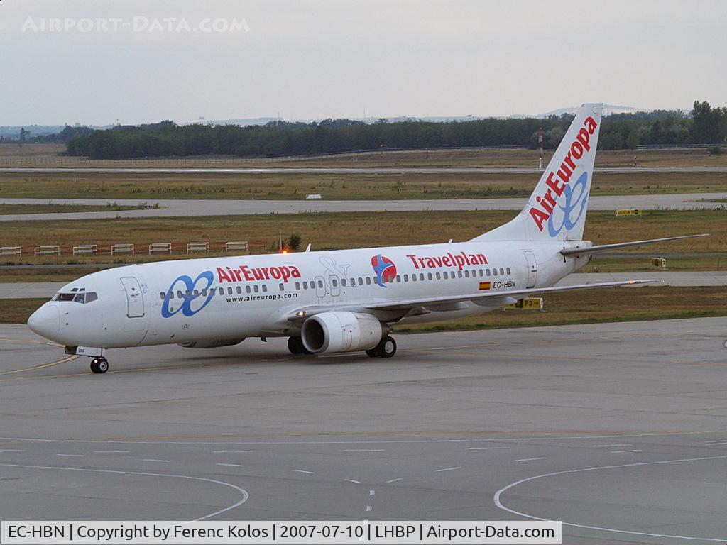 EC-HBN, 1999 Boeing 737-85P C/N 28383, Ferihegy
