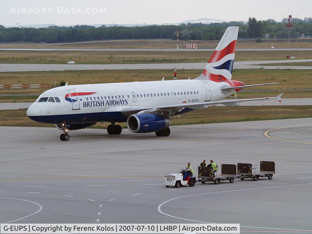 G-EUPS, 2000 Airbus A319-131 C/N 1338, Ferihegy