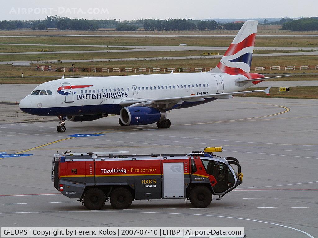 G-EUPS, 2000 Airbus A319-131 C/N 1338, Ferihegy
