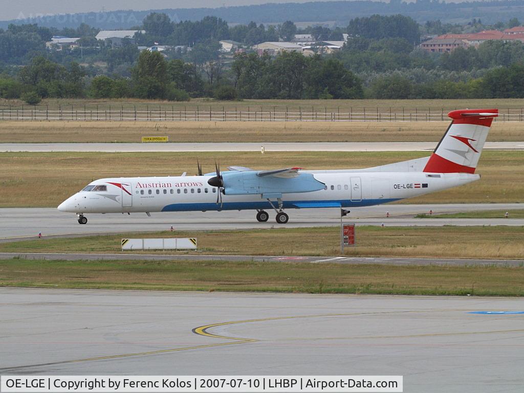 OE-LGE, 2001 De Havilland Canada DHC-8-402Q Dash 8 C/N 4042, Ferihegy