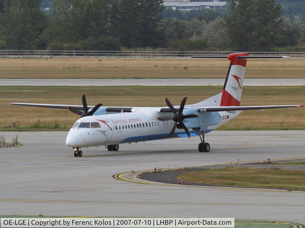 OE-LGE, 2001 De Havilland Canada DHC-8-402Q Dash 8 C/N 4042, Ferihegy