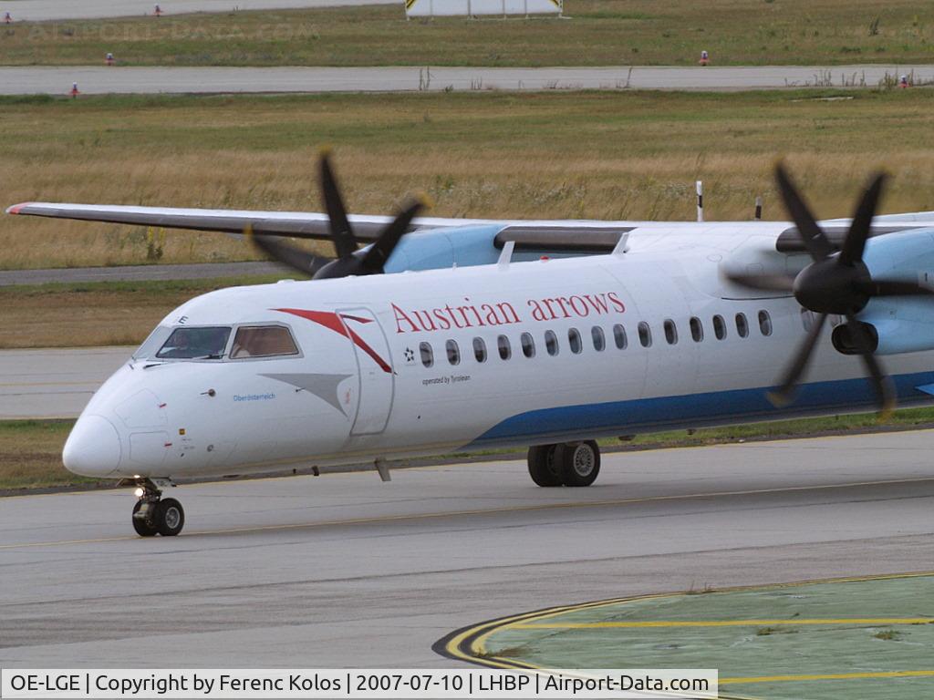 OE-LGE, 2001 De Havilland Canada DHC-8-402Q Dash 8 C/N 4042, Ferihegy
