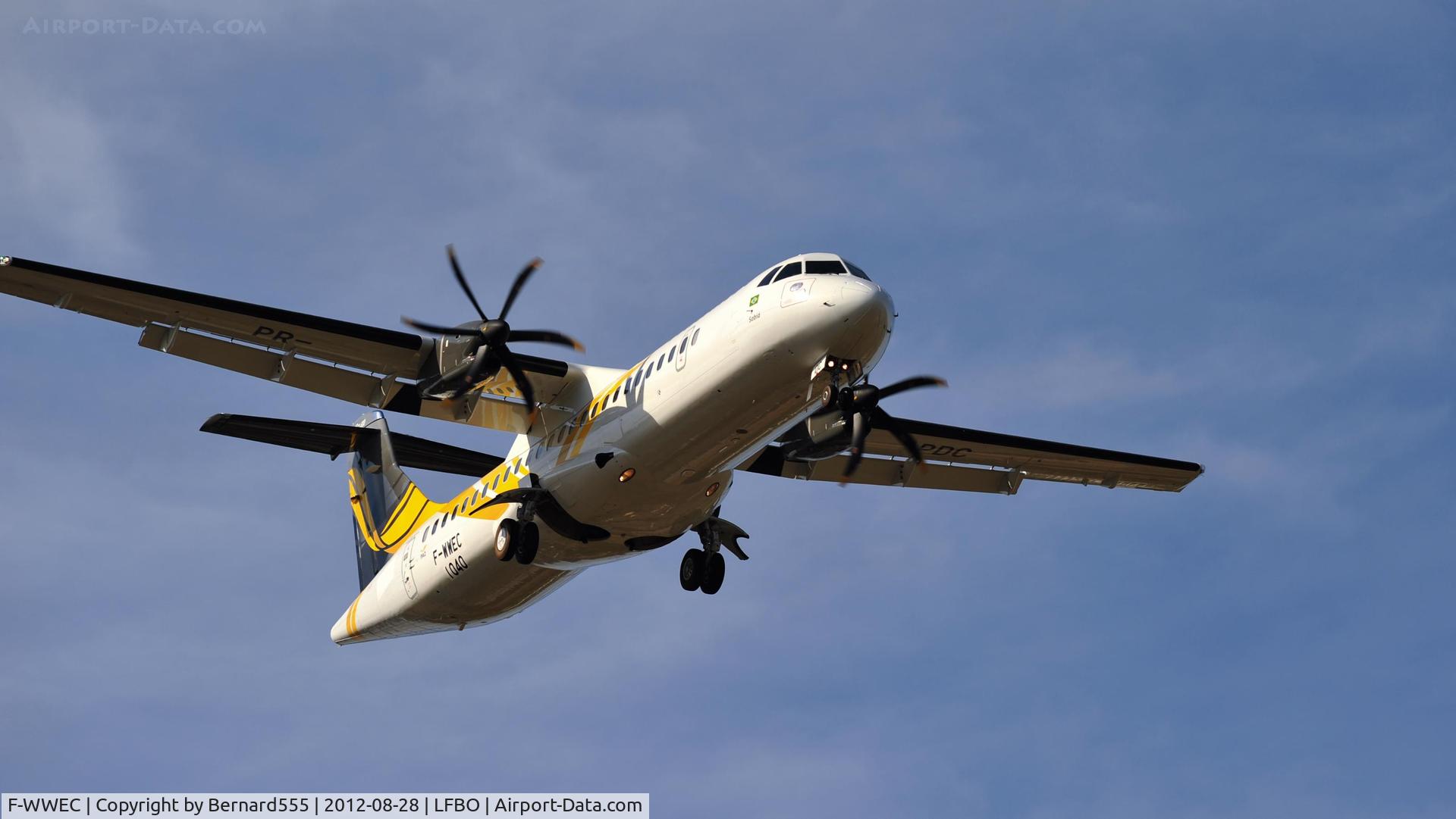 F-WWEC, 2012 ATR 72-600 C/N 1040, ATR 72 F-wwec c/n 1040 photo du 28/05/2012