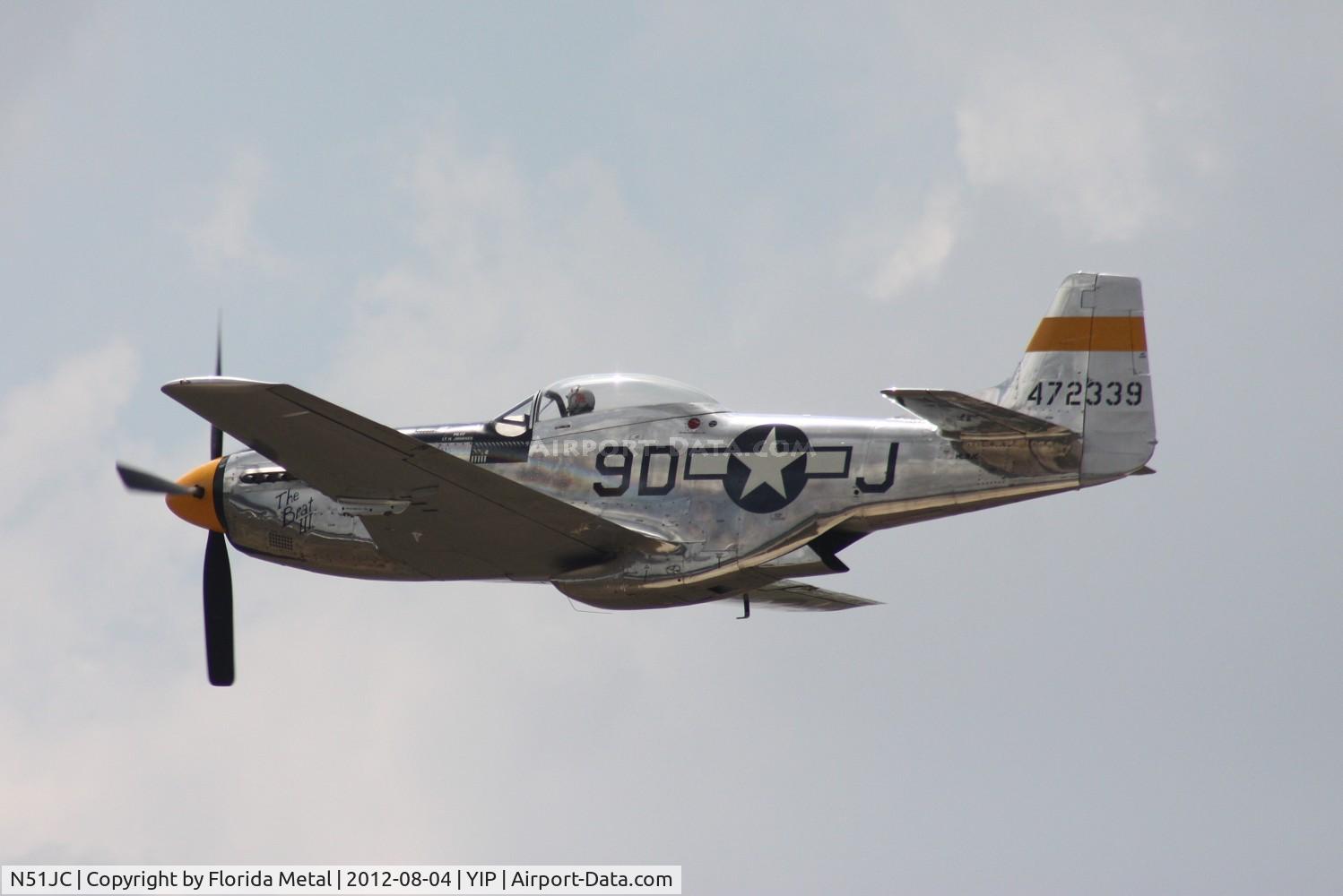 N51JC, 1944 North American P-51D Mustang C/N 122-38798, The Brat III