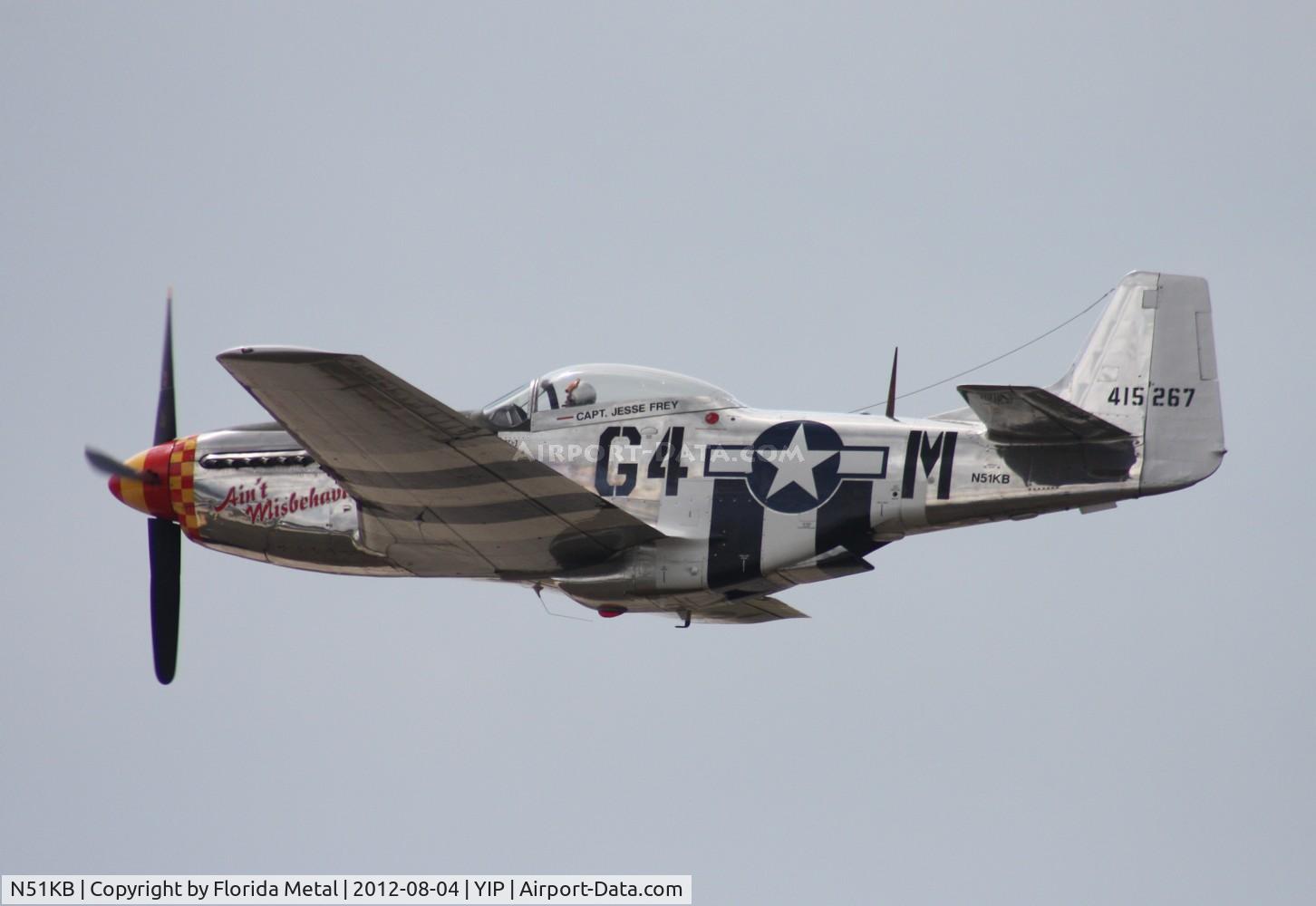 N51KB, 1961 North American F-51D Mustang C/N 44-74009, Ain't Misbehavin