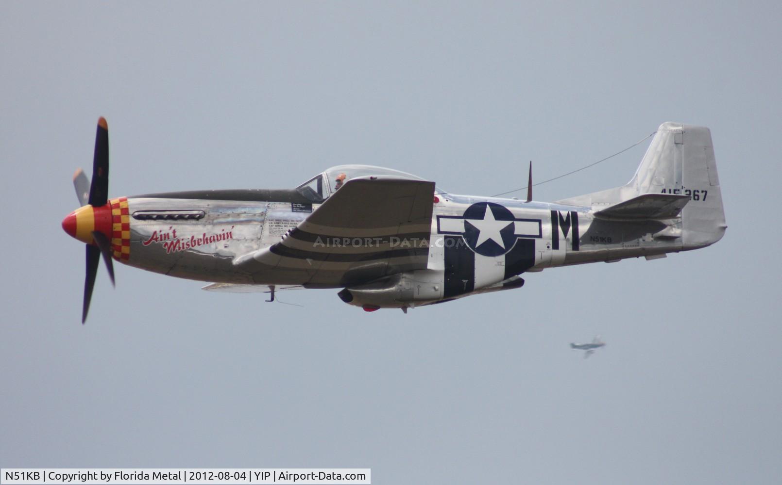 N51KB, 1961 North American F-51D Mustang C/N 44-74009, Ain't Misbehavin