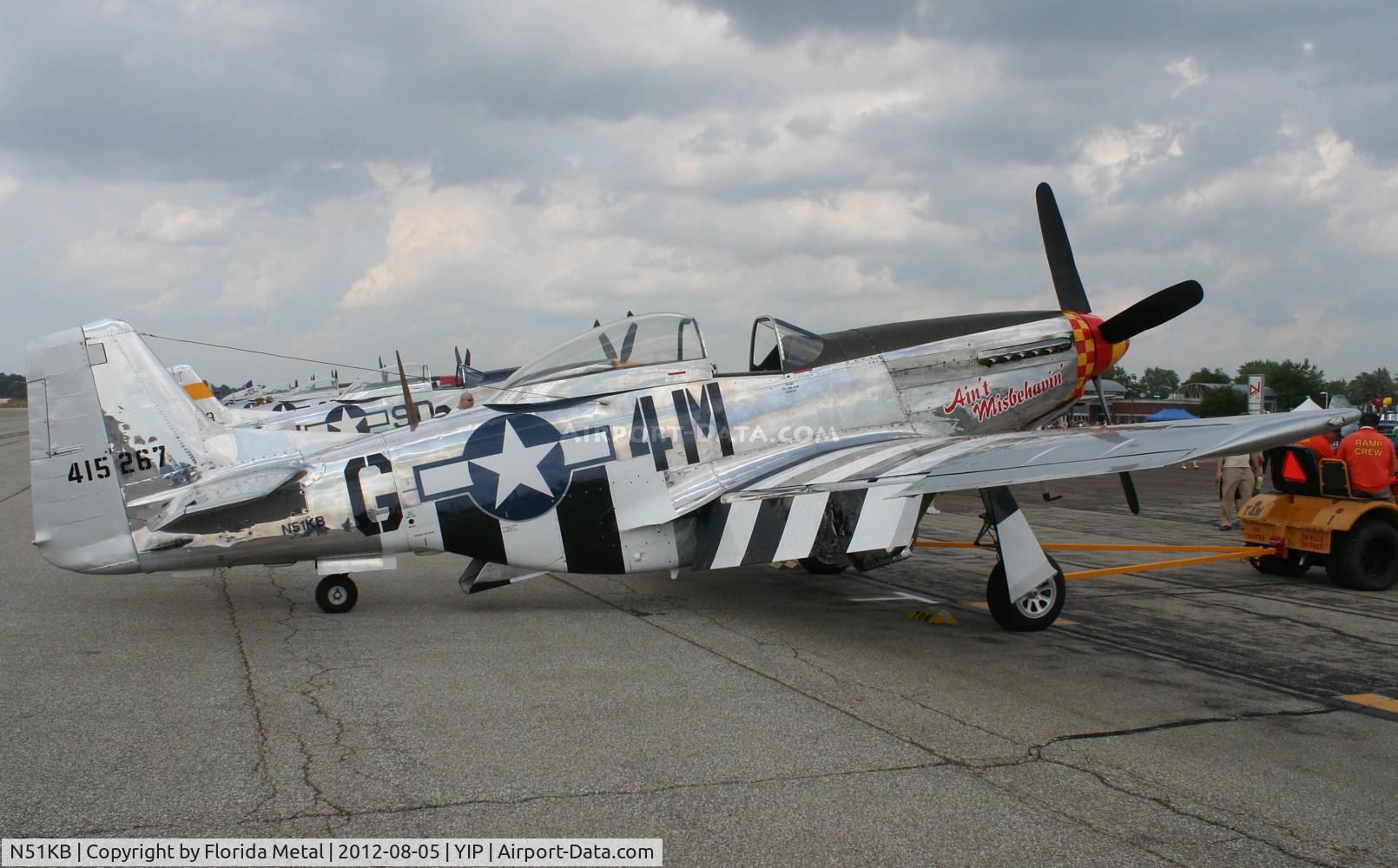 N51KB, 1961 North American F-51D Mustang C/N 44-74009, Ain't Misbehavin