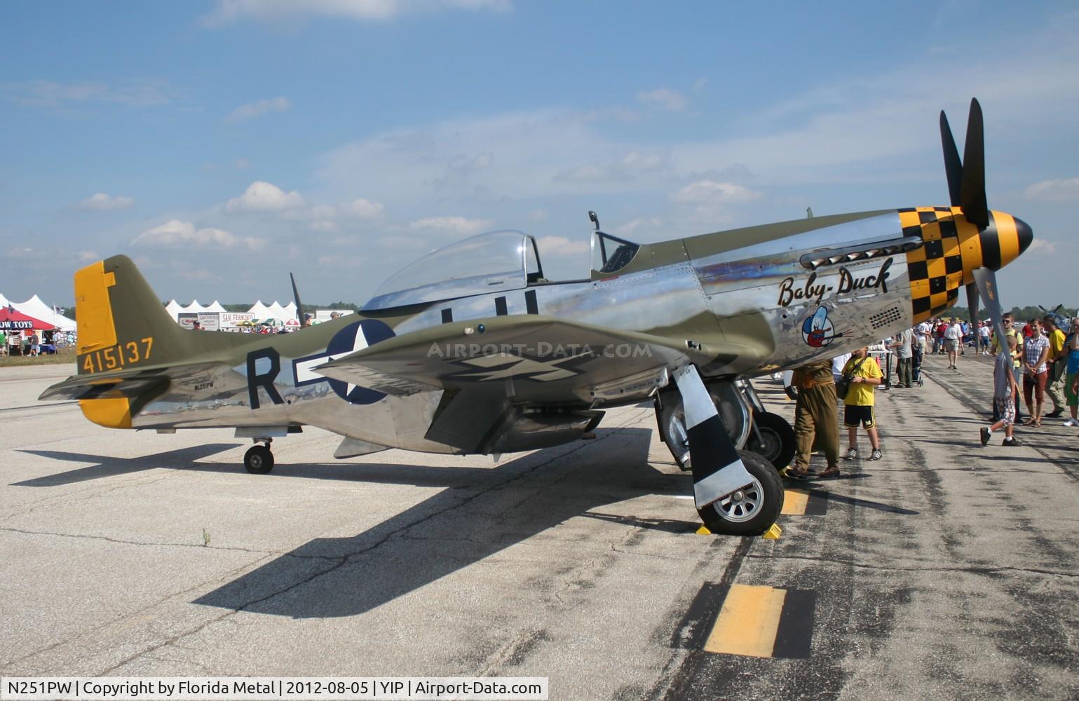N251PW, 1944 North American P-51D Mustang C/N 122-31945, Baby Duck