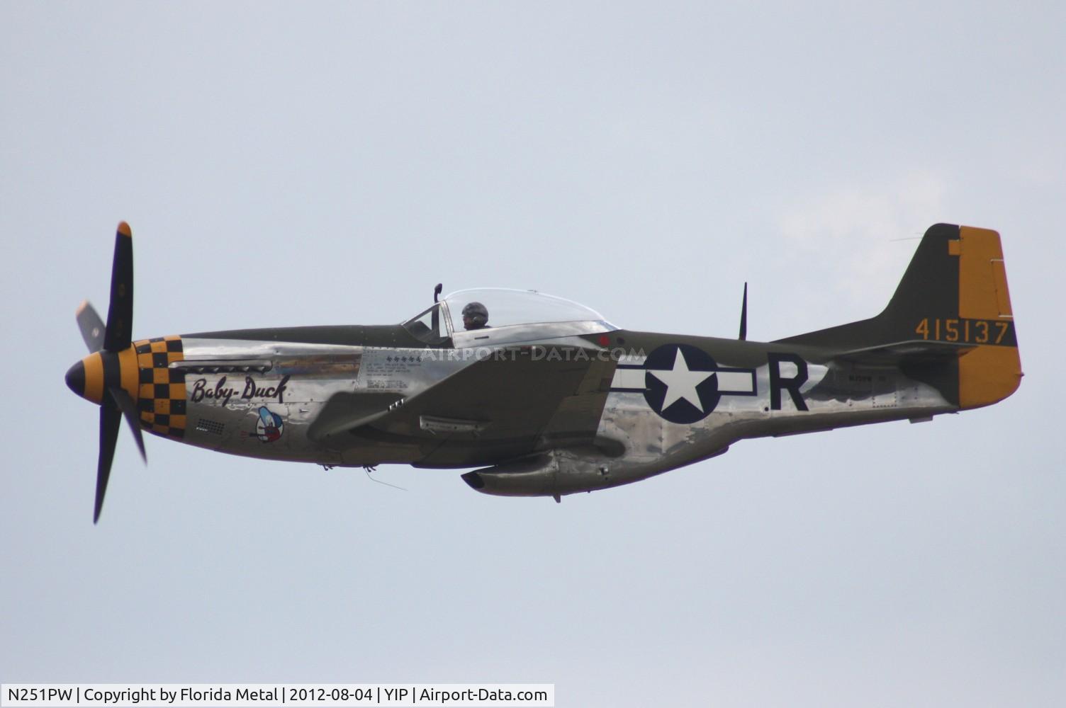 N251PW, 1944 North American P-51D Mustang C/N 122-31945, Baby Duck