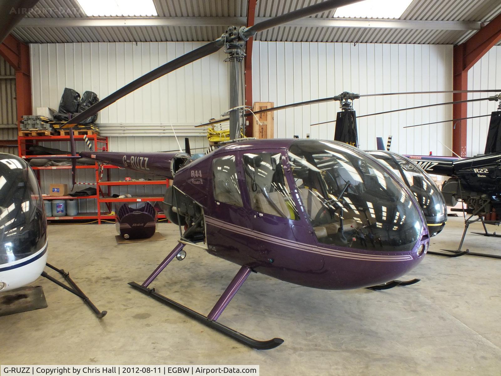 G-RUZZ, 2003 Robinson R44 Raven II C/N 10082, at Wellesbourne Mountford