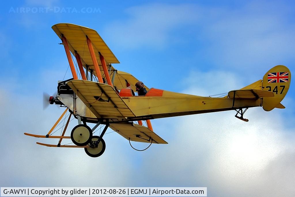 G-AWYI, 1969 Royal Aircraft Factory BE-2c Replica C/N 001, Finished product a credit to the builders