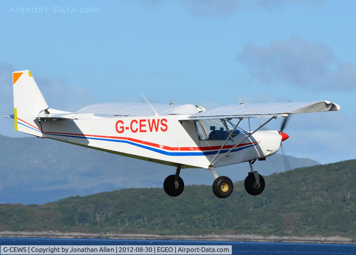 G-CEWS, 2007 Zenair 701SP C/N PFA 187A-14692, Departing from Oban Airport (North Connel).