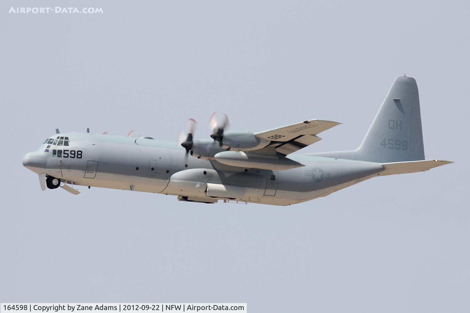 164598, Lockheed KC-130T-30 Hercules C/N 382-5263, UCMC C-130 departing NAS Fort Worth