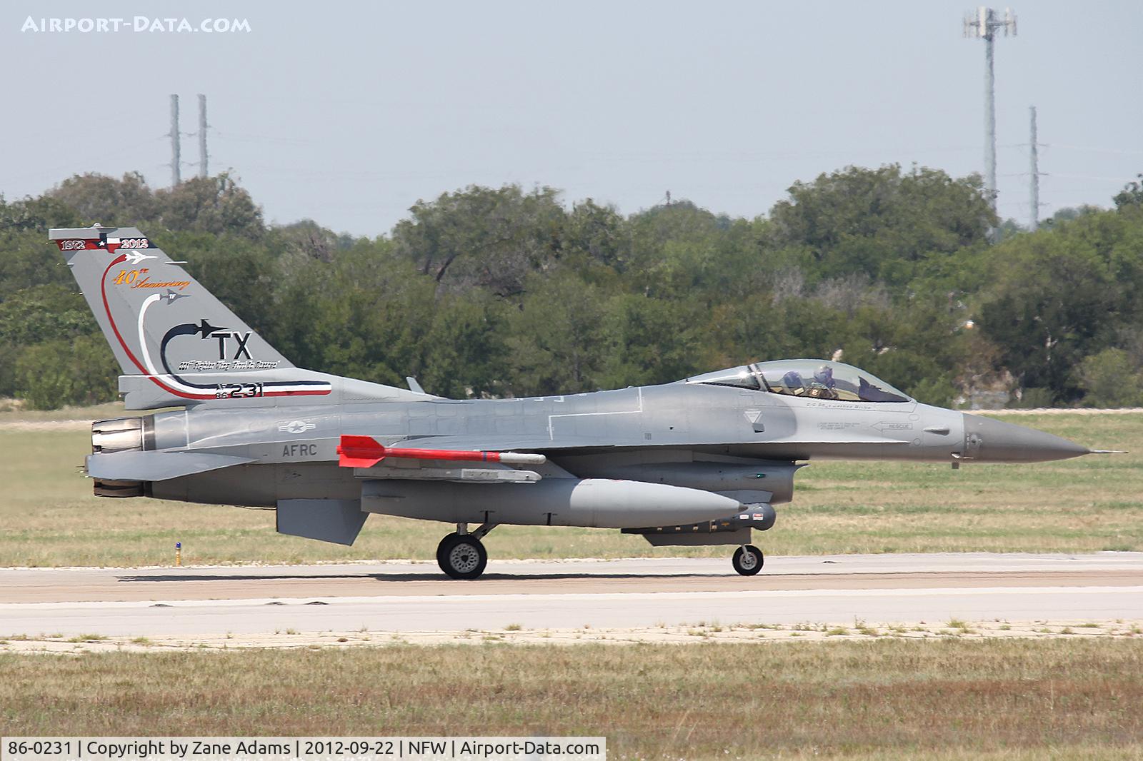 86-0231, 1986 General Dynamics F-16C Fighting Falcon C/N 5C-337, 301st FG new tail flash