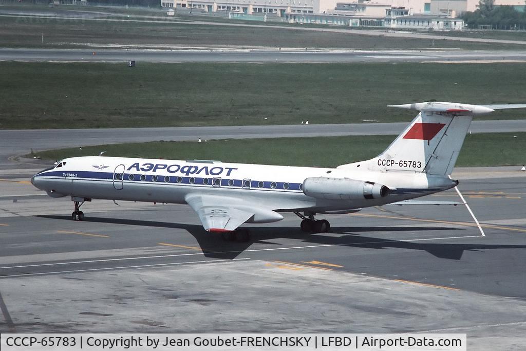 CCCP-65783, 1979 Tupolev Tu-134A-3 C/N 62778, AEROFLOT to Moscow