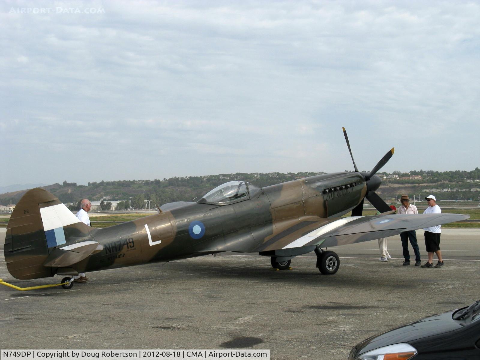 N749DP, 1945 Supermarine Spitfire XIV C/N 6S/583887, 1983 Vickers/Supermarine SPITFIRE Mk.XIVe, Rolls Royce Griffon 65 V-12 2,050 Hp, late model high-altitude version ex David Price