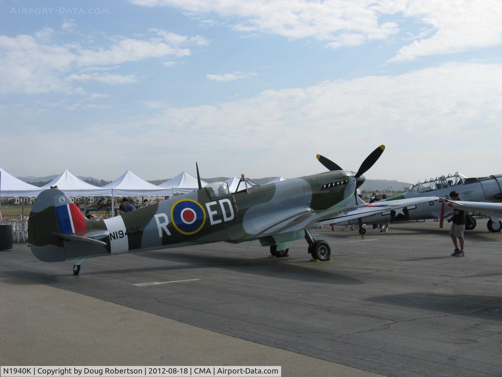 N1940K, 2003 Jurca MJ-100 Spitfire C/N MK9EX, 2003 Deford Mk.IX JURCA MJ-100 full size wooden replica Supermarine SPITFIRE Mk.IX, Allison 1,400 Hp