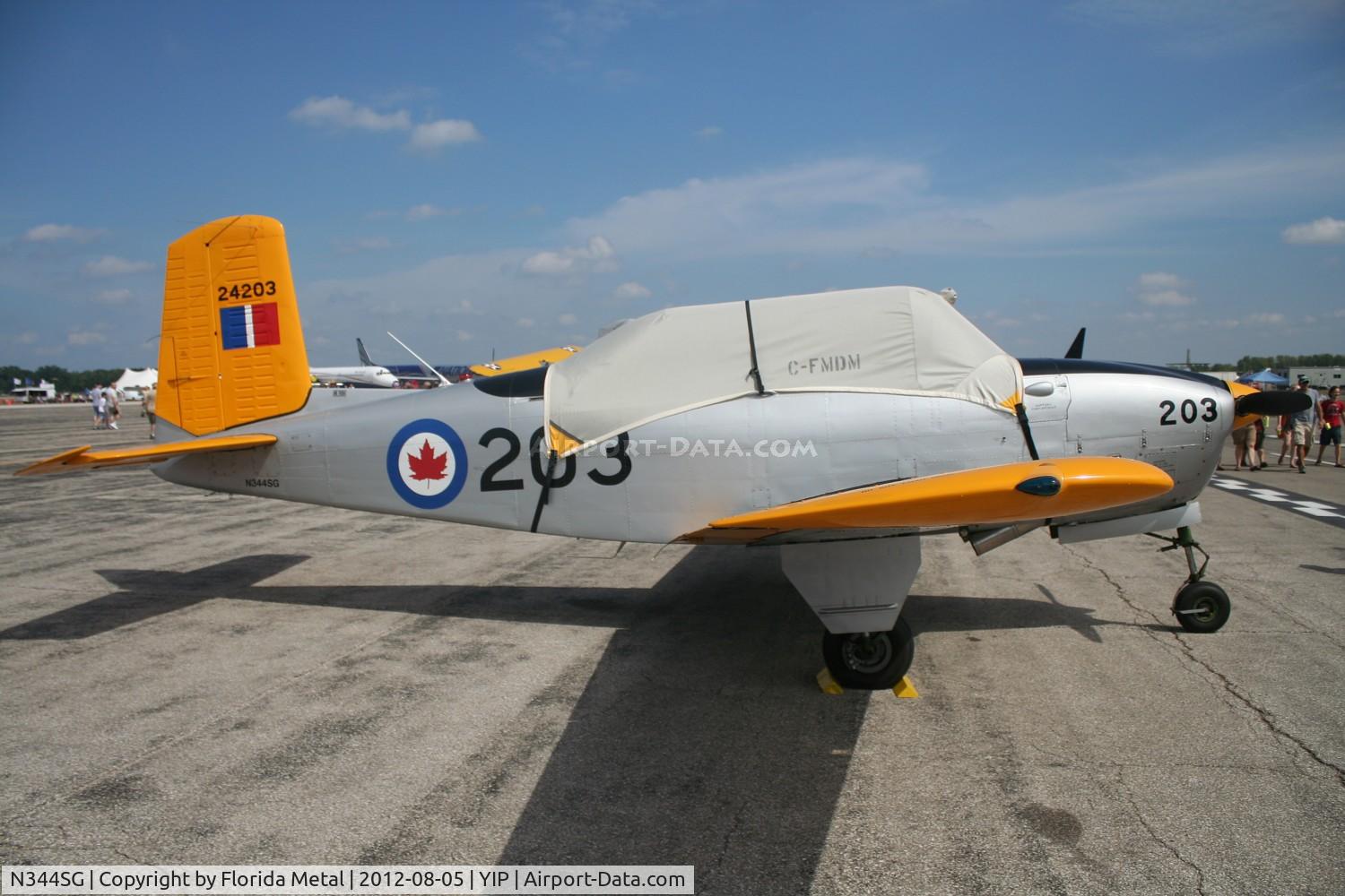 N344SG, 1957 Beech D-45 (T-34B) Mentor C/N BG354, T-34B