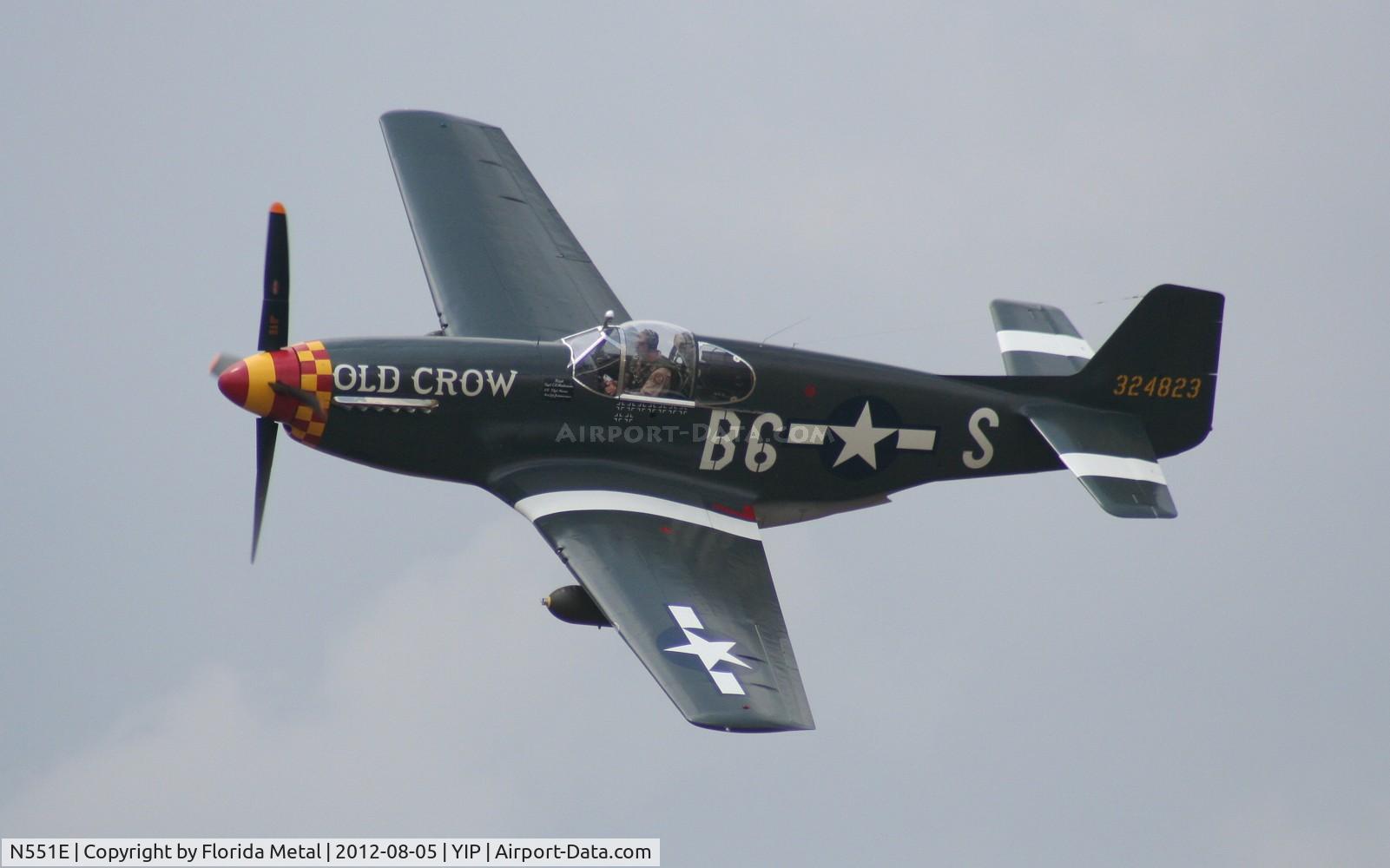 N551E, 1943 North American P-51B-1NA Mustang C/N 102-24700, Old Crow