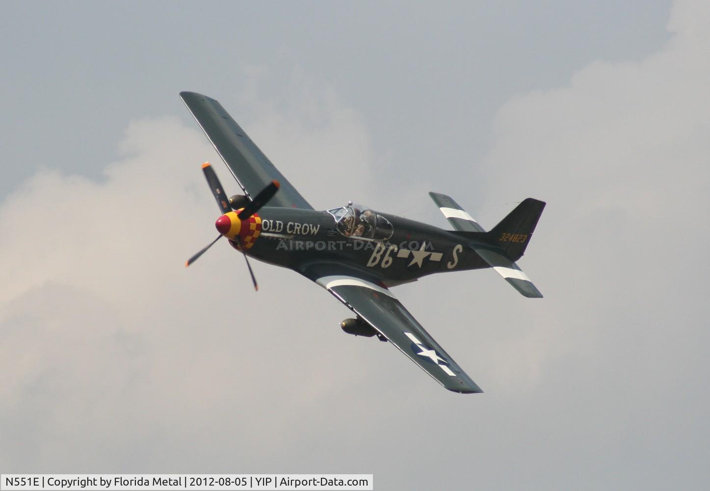 N551E, 1943 North American P-51B-1NA Mustang C/N 102-24700, Old Crow
