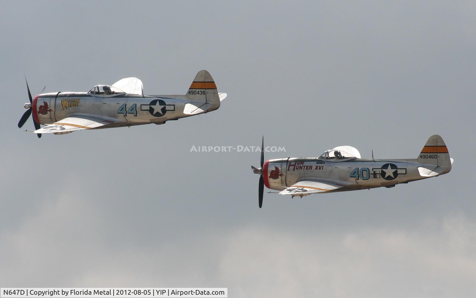 N647D, 1944 Republic P-47D Thunderbolt C/N 8955583, Wicked Wabbit