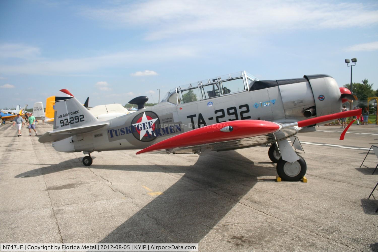 N747JE, 1958 North American AT-6G Texan C/N 168-394 (49-3292), AT-6 Tuskeegee Airmen