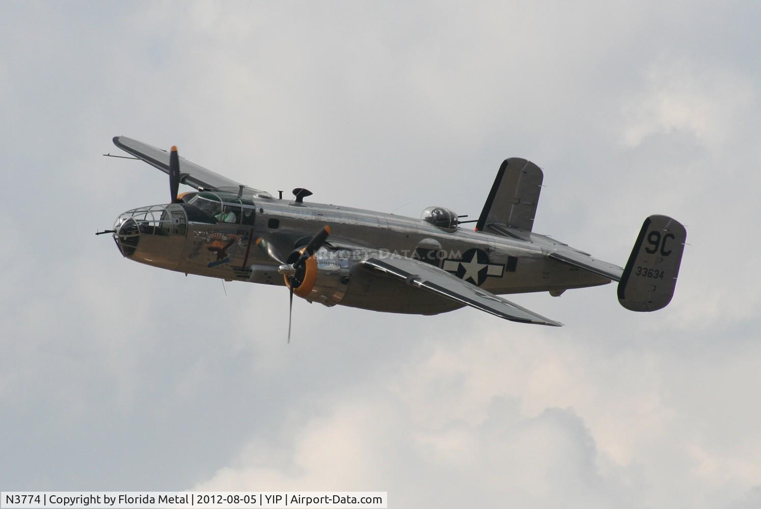 N3774, 1943 North American B-25D Mitchell C/N 100-23960, Yankee Warrior