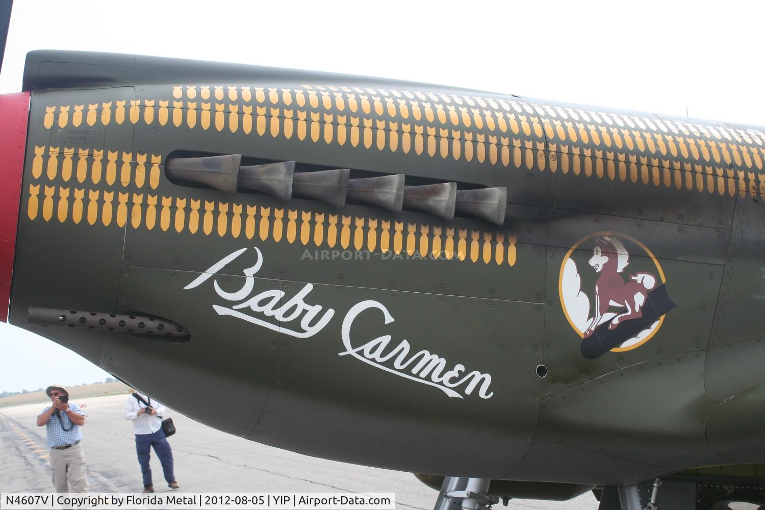 N4607V, 1942 North American A-36A Apache C/N 97-15956, A-36A Baby Carmen