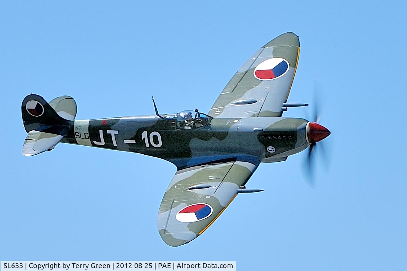 SL633, 1945 Supermarine 361 Spitfire LF.IXe C/N CBAF.IX.571, JT-10 Belongs to Historic Flights at Kilo-7.