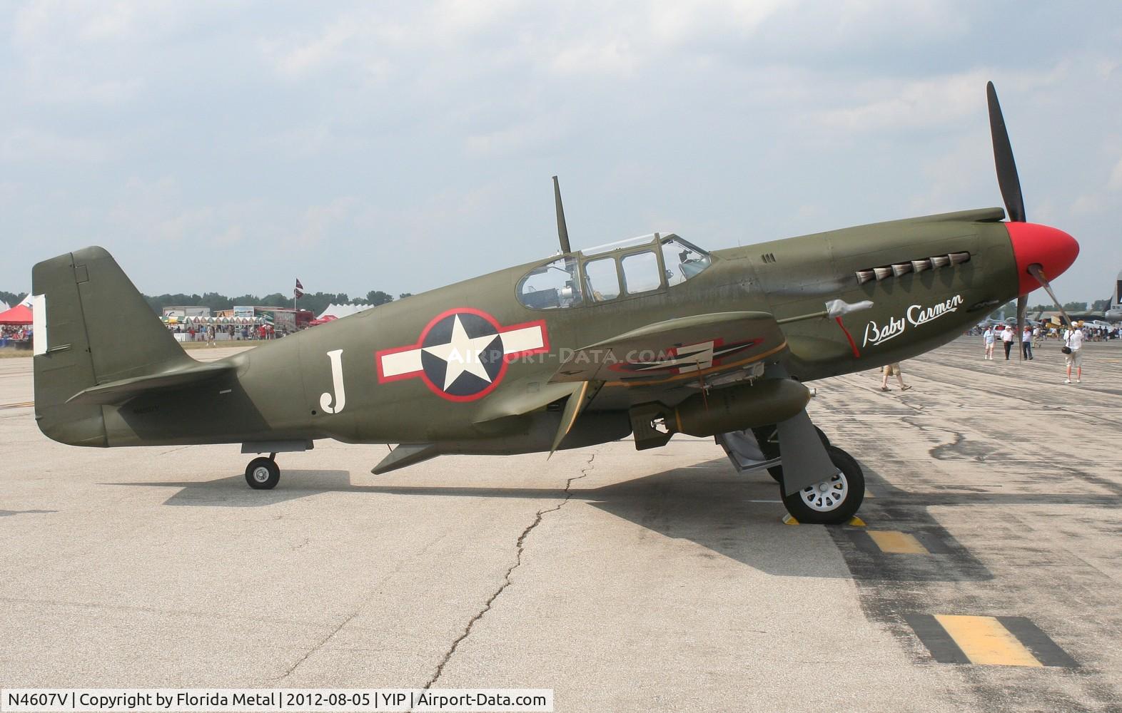 N4607V, 1942 North American A-36A Apache C/N 97-15956, A-36A Baby Carmen