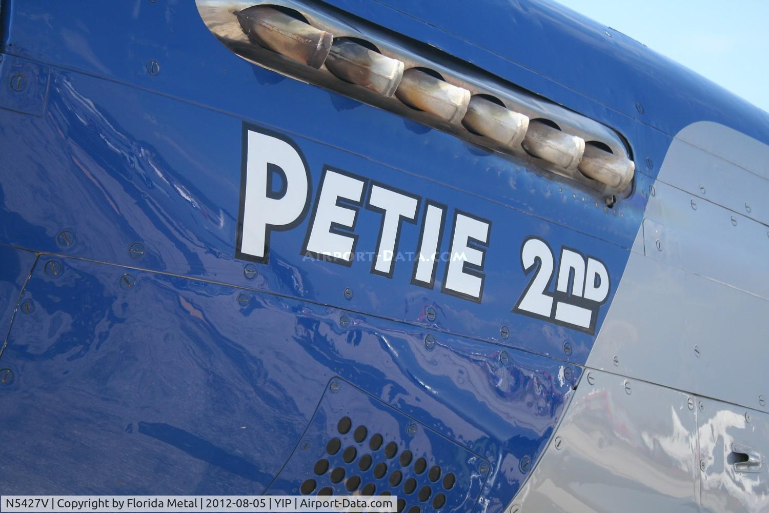 N5427V, 1944 North American F-51D Mustang C/N 44-72942, Petie 2nd
