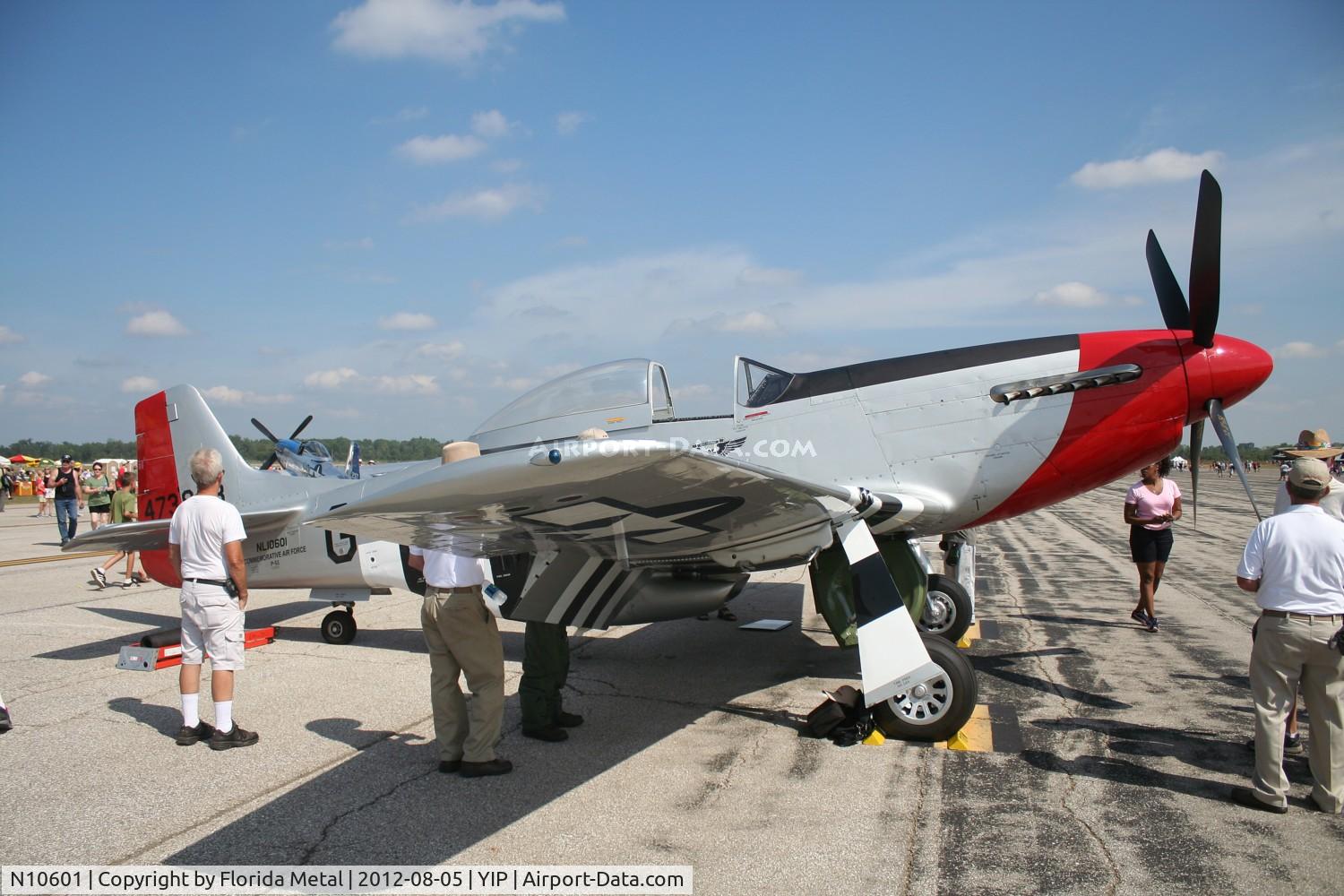N10601, 1944 North American P-51D Mustang C/N 122-40383, Red Nose