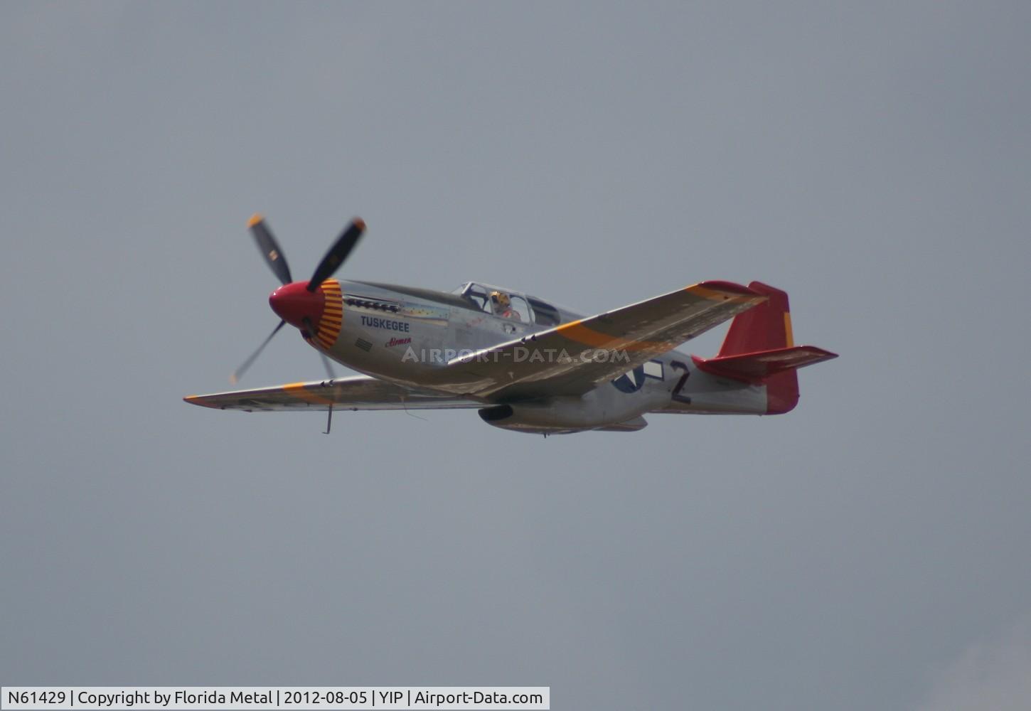 N61429, 1942 North American P-51C Mustang C/N 103-26199, Red Tail Mustang