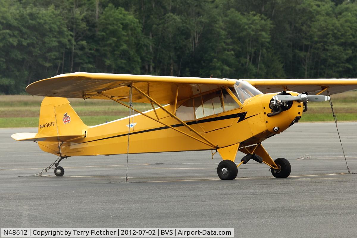 N48612, Piper J3C-65 Cub C/N 10733, Piper J3C-65, c/n: 10733
