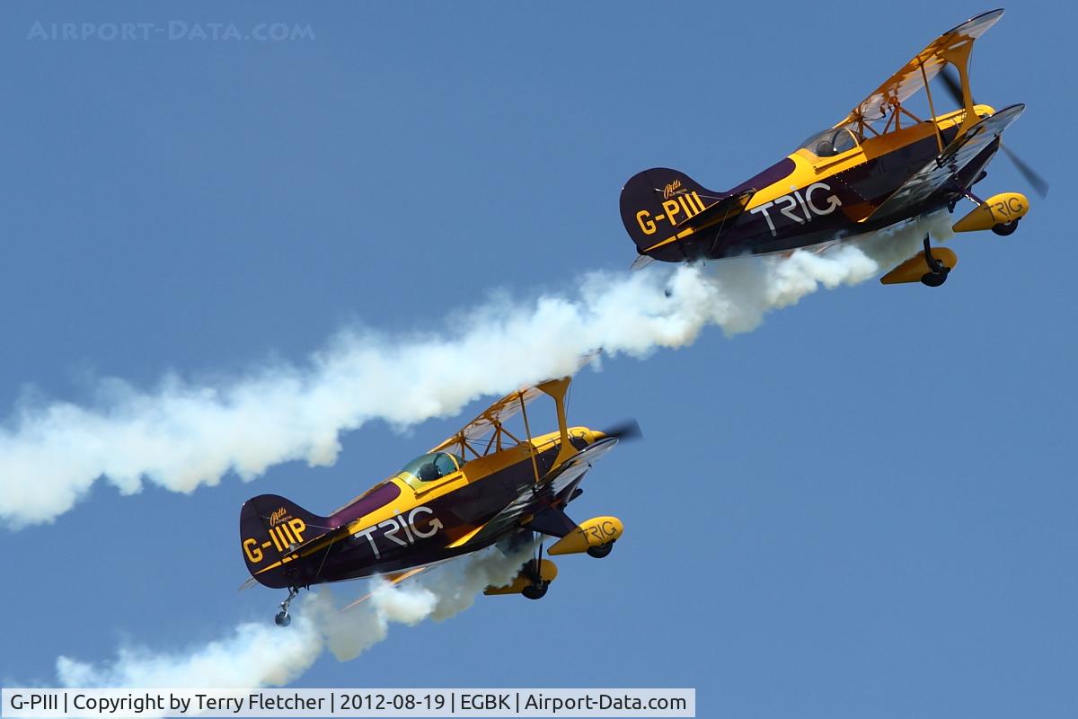 G-PIII, 1981 Pitts S-1D Special C/N PFA 009-10156, 1981 Pitts S-1D, c/n: PFA 009-10156 displaying at 2012 Sywell Airshow