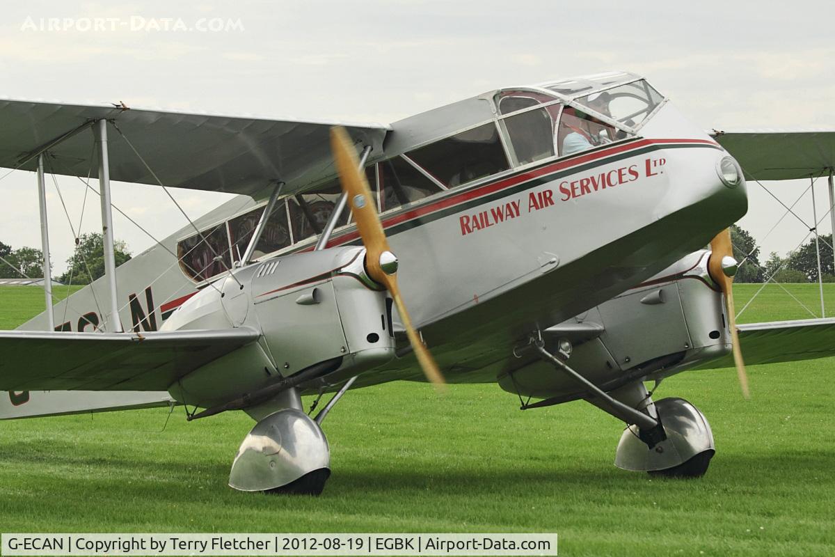 G-ECAN, 1943 De Havilland Australia DH-84 Dragon 3 C/N DHA2048, 1943 De Havilland DH-84 Dragon, c/n: 2048 at 2012 Sywell Airshow