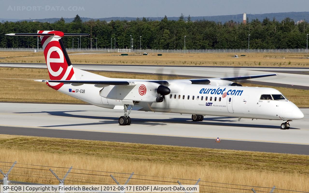 SP-EQB, 2012 De Havilland Canada DHC-8-402Q Dash 8 C/N 4407, taxying to the gate